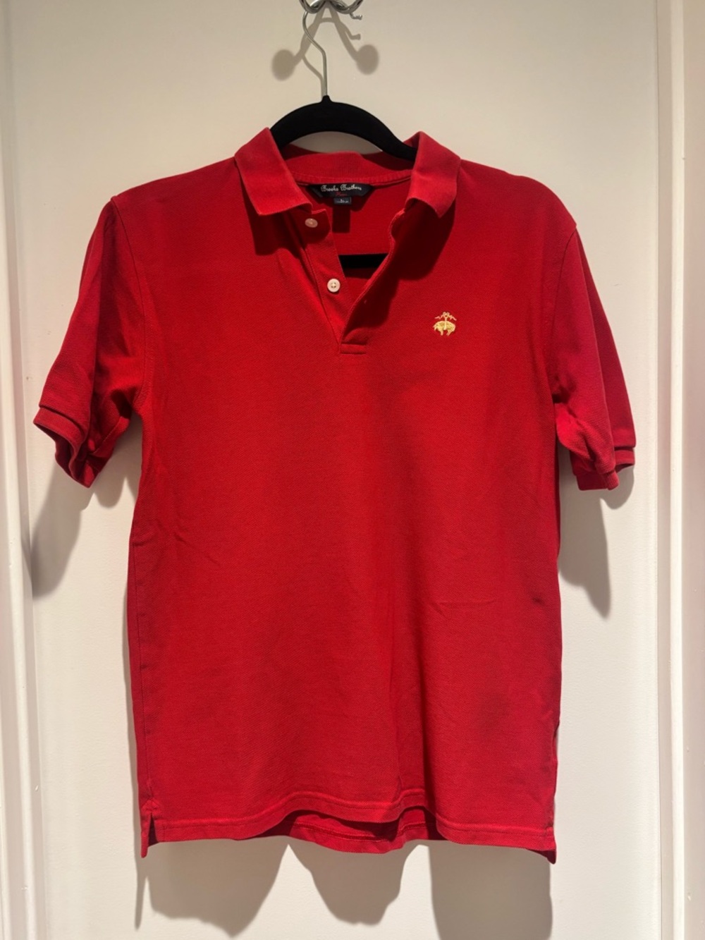 Boy’s Brooks Brothers Fleece Red Polo, Size L